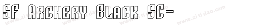 SF Archery Black SC字体转换
